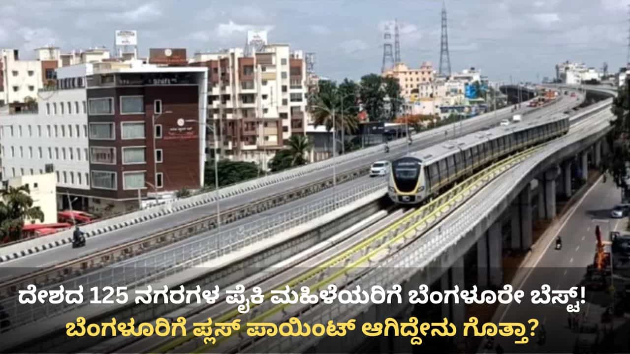 ಮಹಿಳೆಯರ ಉದ್ಯೋಗ, ವಾಸಕ್ಕೆ ಬೆಂಗಳೂರೇ ಬೆಸ್ಟ್! ಸಿಲಿಕಾನ್ ಸಿಟಿ ದೇಶದಲ್ಲೇ ನಂ.1 ಎಂದ ಸಮೀಕ್ಷೆ