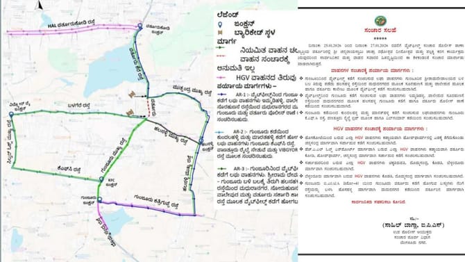 ವರ್ತೂರು ಜಾತ್ರೆ ಹಿನ್ನೆಲೆ 3 ದಿನ ಸಂಚಾರ ಬದಲಾವಣೆ