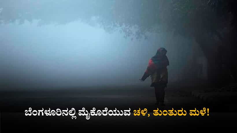 ಕರ್ನಾಟಕ ಹವಾಮಾನ ವರದಿ: ಬೆಂಗಳೂರಿನಲ್ಲಿ ಮೈಕೊರೆಯುವ ಚಳಿ, ತುಂತುರು ಮಳೆ! ರಾಜ್ಯದ 4 ಜಿಲ್ಲೆಗಳಿಗೆ ಯೆಲ್ಲೋ ಅಲರ್ಟ್