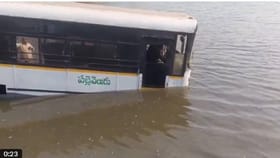 Video: ನಿಯಂತ್ರಣ ತಪ್ಪಿ ಕೆರೆಗೆ ಜಾರಿದ ಸರ್ಕಾರಿ ಬಸ್