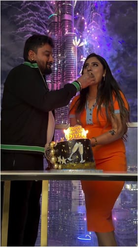 ಬುರ್ಜ್​ ಖಲಿಫಾ ಎದುರು ಹೊಸ ವರ್ಷ ಸ್ವಾಗತಿಸಿದ ದೀಪಿಕಾ ದಾಸ್