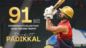 ದಾಖಲೆಯ 5ನೇ ಶತಕದಂಚಿನಲ್ಲಿ ಎಡವಿದ ದೇವದತ್ ಪಡಿಕ್ಕಲ್