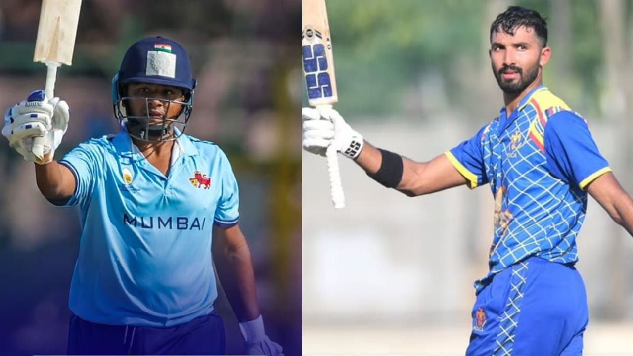 ದೇಶಿ ಟೂರ್ನಿ ವಿಜಯ್ ಹಜಾರೆ ಟ್ರೋಫಿಯಲ್ಲಿ ಬ್ಯಾಟ್ಸ್‌ಮನ್‌ಗಳ ಅಬ್ಬರ ಮುಂದುವರೆದಿದೆ. ಟೂರ್ನಿಯ ಮೊದಲ ಪಂದ್ಯದಿಂದಲೂ ಶತಕಗಳ ಸರಮಾಲೆ ಸೃಷ್ಟಿಯಾಗಿದೆ. ಇದೀಗ ಈ ಟೂರ್ನಿಯ ನಾಲ್ಕನೇ ಸುತ್ತಿನಲ್ಲೂ ಬ್ಯಾಟ್ಸ್‌ಮನ್​ಗಳಿಂದ ಸ್ಫೋಟಕ ಶತಕಗಳು ಸಿಡಿದಿವೆ. ಡಿಸೆಂಬರ್ 31 ರಂದು ನಡೆದ ಟೂರ್ನಿಯ ನಾಲ್ಕನೇ ಸುತ್ತಿನಲ್ಲಿ ಒಟ್ಟು 13 ಬ್ಯಾಟ್ಸ್‌ಮನ್‌ಗಳು ಶತಕಗಳಬ ಬಾರಿಸಿದ್ದಾರೆ. ಇದರಲ್ಲಿ ಇಬ್ಬರು ಆಟಗಾರರು 150 ಕ್ಕೂ ಹೆಚ್ಚು ರನ್ ಗಳಿಸಿದ್ದಾರೆ. 