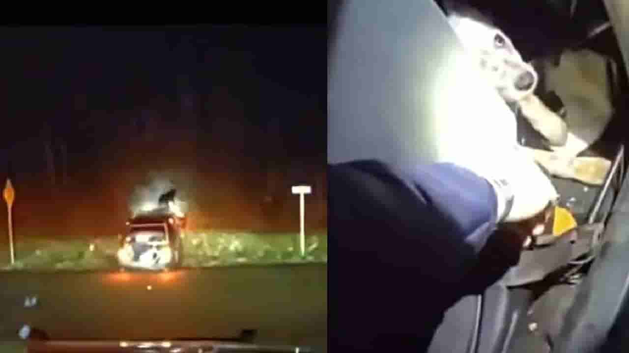 Viral Video: ಪೊಲೀಸರಿಂದ ತಪ್ಪಿಸಿಕೊಳ್ಳುವ ಭರದಲ್ಲಿ ಸಾಕು ನಾಯಿಯನ್ನು ಕಾರಿನಿಂದ ಹೊರಗೆಸೆದ ಚಾಲಕ