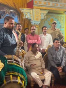 ಸ್ಯಾಕ್ಸೊಫೋನ್ ವಾದನಕ್ಕೆ ತಾಳ ಹಾಕಿದ ಗೃಹಸಚಿವ ಡಾ.ಜಿ. ಪರಮೇಶ್ವರ್