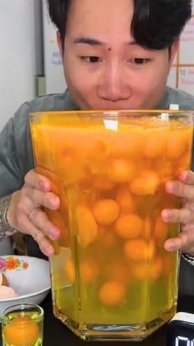 2 ನಿಮಿಷದಲ್ಲಿ 100 ಹಸಿ ಮೊಟ್ಟೆ ನುಂಗಿದ ಯುವಕ!