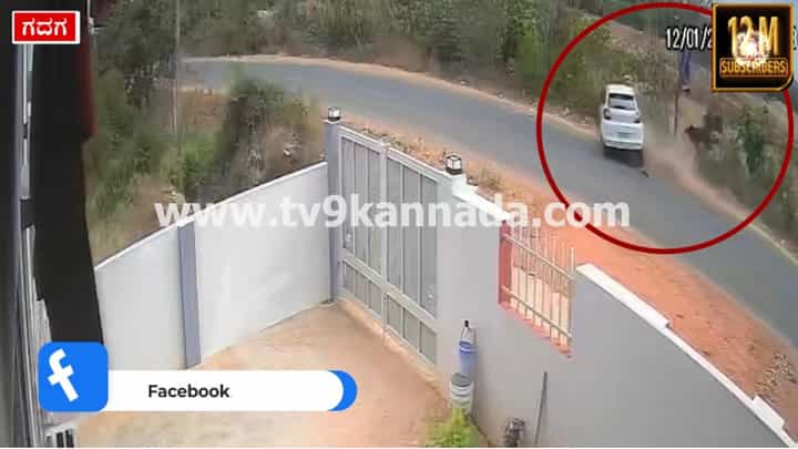 ವೇಗವಾಗಿ ಬಂದು ಬೈಕ್ಗೆ ಗುದ್ದಿದ ಕಾರು: 10 ಅಡಿ ಎತ್ತರಕ್ಕೆ ಹಾರಿಬಿದ್ದ ಸವಾರ! ವೇಗವಾಗಿ ಬಂದು ಬೈಕ್ಗೆ ಗುದ್ದಿದ ಕಾರು: 10 ಅಡಿ ಎತ್ತರಕ್ಕೆ ಹಾರಿಬಿದ್ದ ಸವಾರ!