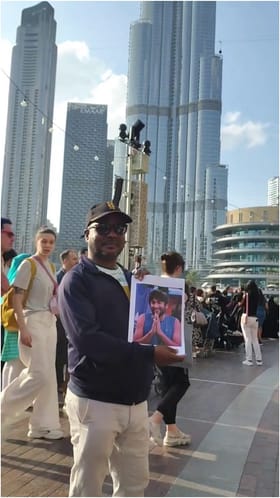 ದುಬೈನಲ್ಲೂ ರಾರಾಜಿಸಿದ ಗಿಲ್ಲಿ ಫೋಟೋ