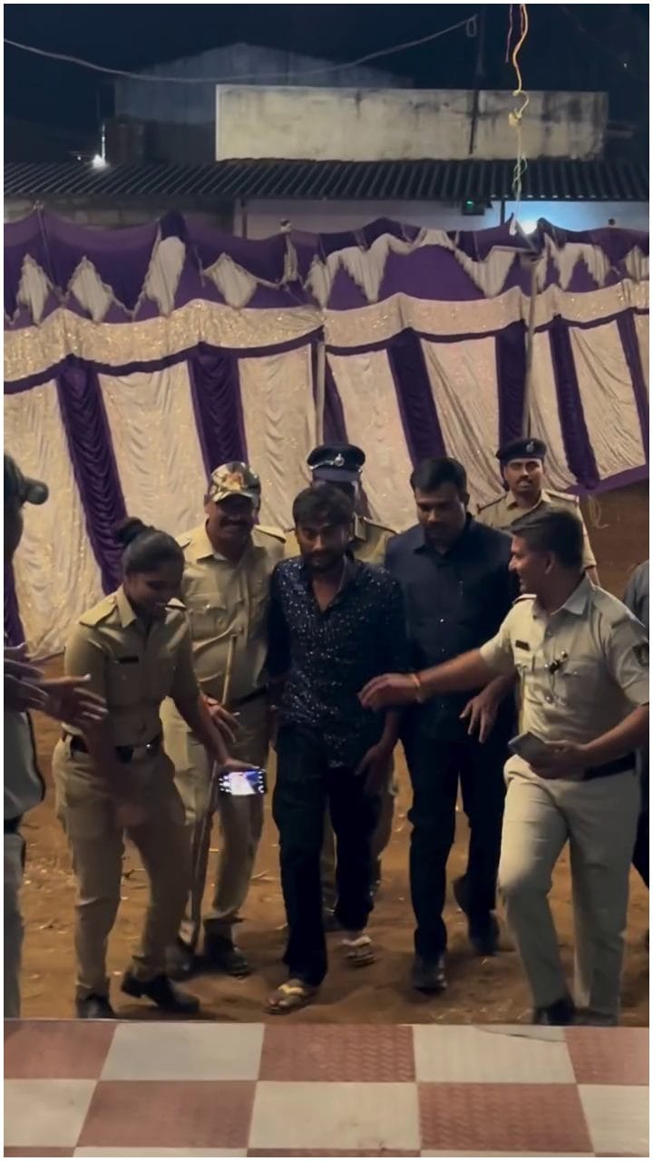 ಗಿಲ್ಲಿನ ಕಳ್ಳನ ರೀತಿ ಕರೆತಂದ ಪೊಲೀಸರು