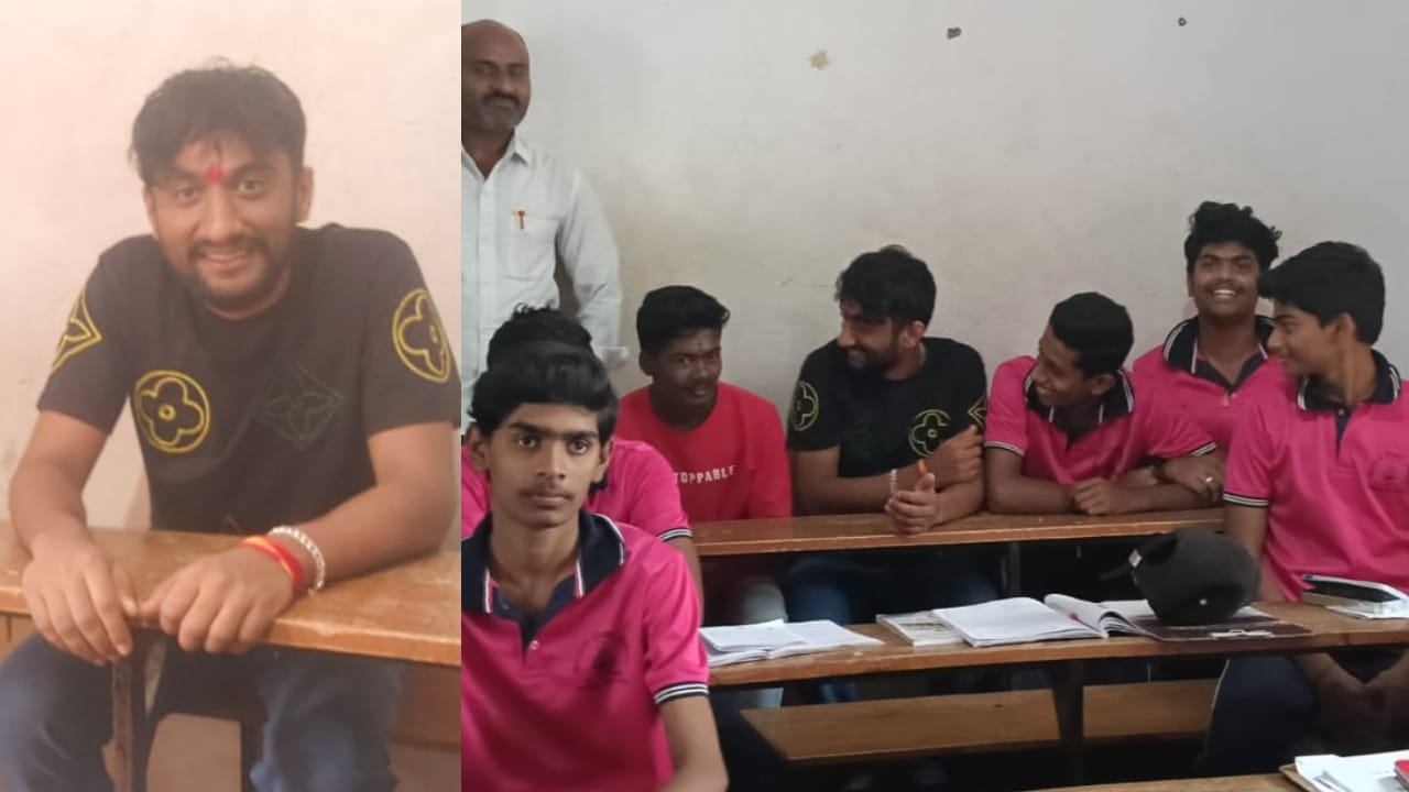 ವಿದ್ಯಾರ್ಥಿ ದೆಸೆಯಲ್ಲಿ ಶಾಲೆಯಲ್ಲಿ ತಾವು ಕೂರುತ್ತಿದ್ದ ತರಗತಿಯಲ್ಲಿ ಬೆಂಚಿನ ಮೇಲೆ ಕೂತು ಹಳೆಯ ದಿನಗಳನ್ನು ಗಿಲ್ಲಿ ನಟ ಮೆಲುಕು ಹಾಕಿದ್ದಾರೆ. ತಾವು ಬೆಂಚಿನ ಮೇಲೆ ಬರೆದ ಹೆಸರುಗಳನ್ನು ನೋಡಿ ಖುಷಿ ಪಟ್ಟಿದ್ದಾರೆ.