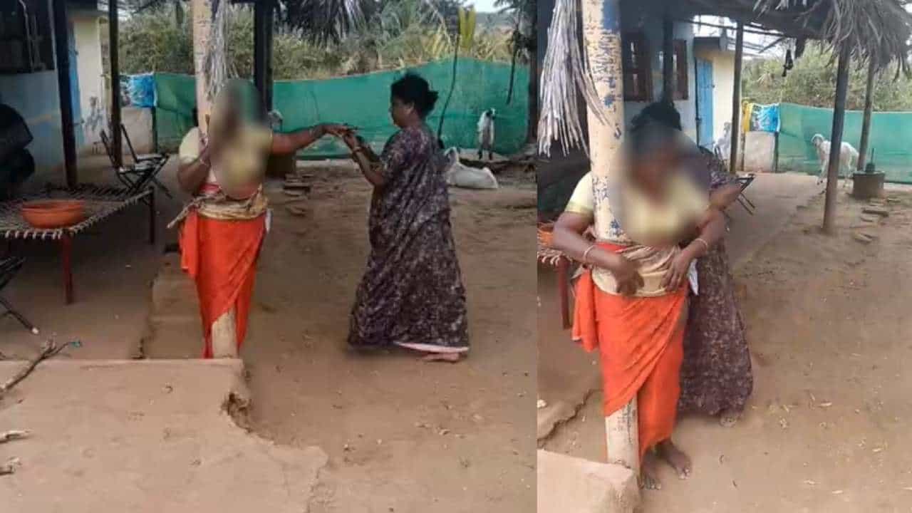 ಜಮೀನಿಗೆ ಹಸು ನುಗ್ಗಿದ್ದಕ್ಕೆ ವೃದ್ಧೆಯನ್ನು ಕಂಬಕ್ಕೆ ಕಟ್ಟಿ ಥಳಿತ: ಮೂವರ ಬಂಧನ ಜಮೀನಿಗೆ ಹಸು ನುಗ್ಗಿದ್ದಕ್ಕೆ ವೃದ್ಧೆಯನ್ನು ಕಂಬಕ್ಕೆ ಕಟ್ಟಿ ಥಳಿತ: ಮೂವರ ಬಂಧನ
