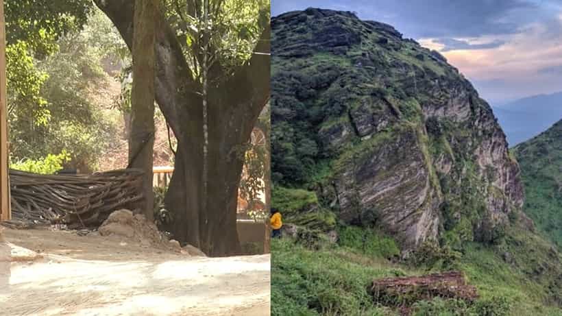ಕಾಂಗ್ರೆಸ್ ಮುಖಂಡನ ಪವರ್ ಮುಂದೆ ಡಮ್ಮಿಯಾದ ಅರಣ್ಯಾಧಿಕಾರಿಗಳು: ಚಂದ್ರದ್ರೋಣ ಪರ್ವತದಲ್ಲಿ ಅಕ್ರಮವಾಗಿ ರೆಸಾರ್ಟ್ ನಿರ್ಮಾಣ