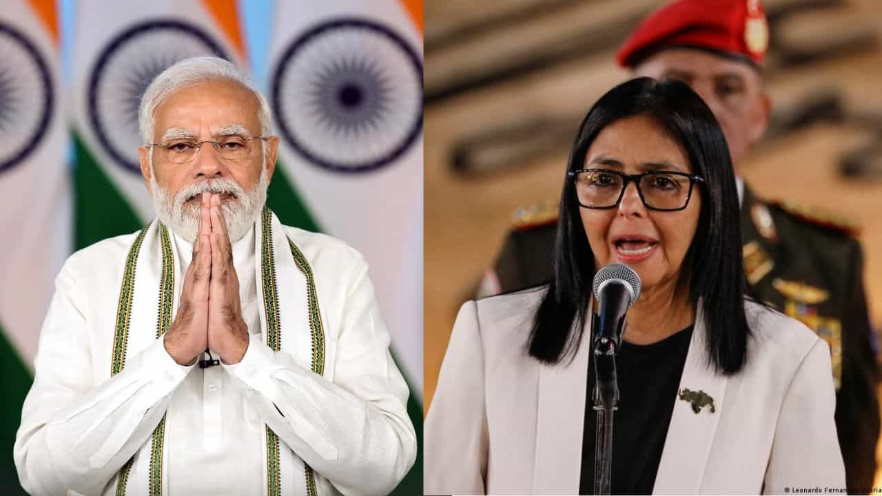 ಪ್ರಧಾನಿ ಮೋದಿ ಜತೆಗೆ ವೆನೆಜುವೆಲಾ ಅಧ್ಯಕ್ಷೆ ಒಪ್ಪಂದ: ಇಂಧನ ಬೆಲೆ ಕಡಿಮೆಯಾಗುವ ಸಾಧ್ಯತೆ? ಪ್ರಧಾನಿ ಮೋದಿ ಜತೆಗೆ ವೆನೆಜುವೆಲಾ ಅಧ್ಯಕ್ಷೆ ಒಪ್ಪಂದ: ಇಂಧನ ಬೆಲೆ ಕಡಿಮೆಯಾಗುವ ಸಾಧ್ಯತೆ?