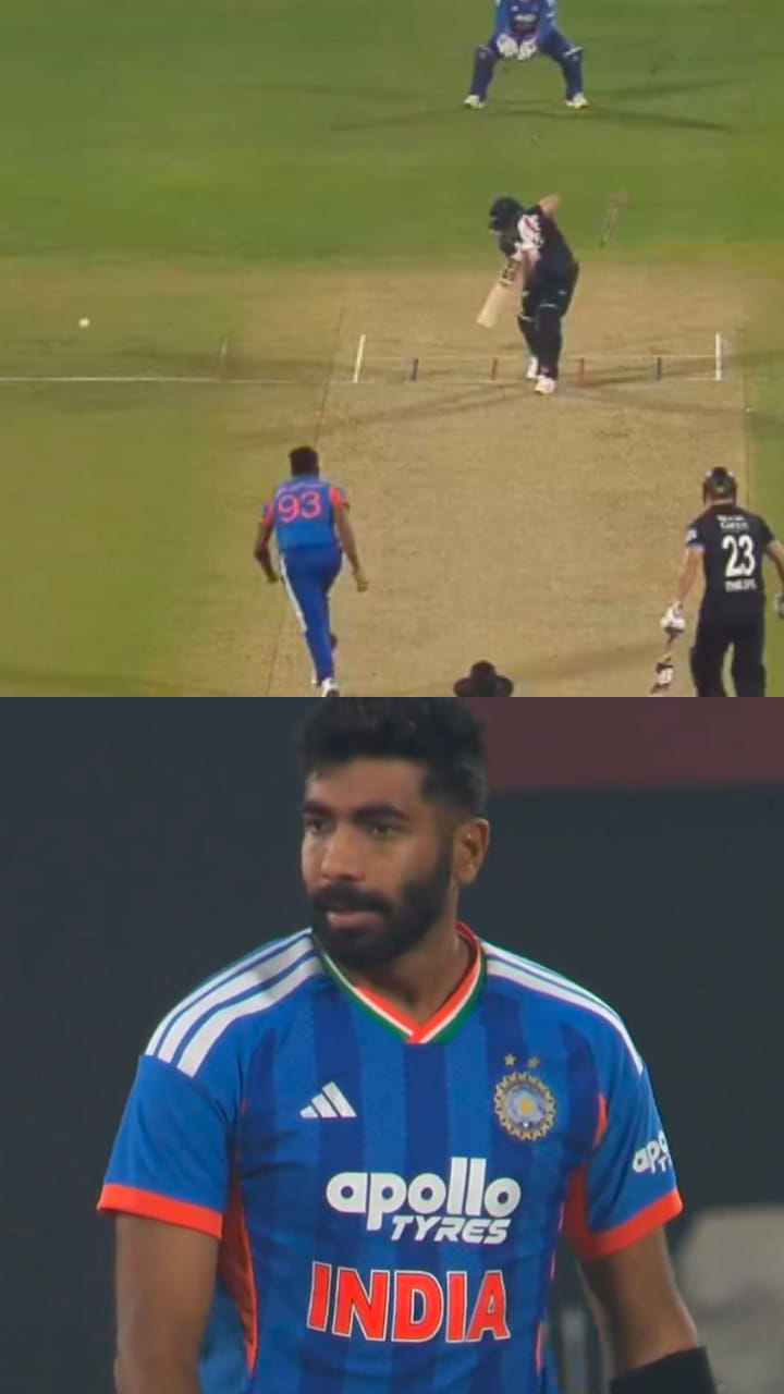 ಮೊದಲ ಎಸೆತದಲ್ಲೇ ಸೀಫರ್ಟ್ ವಿಕೆಟ್ ಹಾರಿಸಿದ ಬುಮ್ರಾ