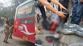 ಪ್ರತ್ಯೇಕ ಘಟನೆ: ಬಸ್​​ ಅಪಘಾತದಲ್ಲಿ ಹಲವರಿಗೆ ಗಾಯ; ಓರ್ವ ಗಂಭೀರ