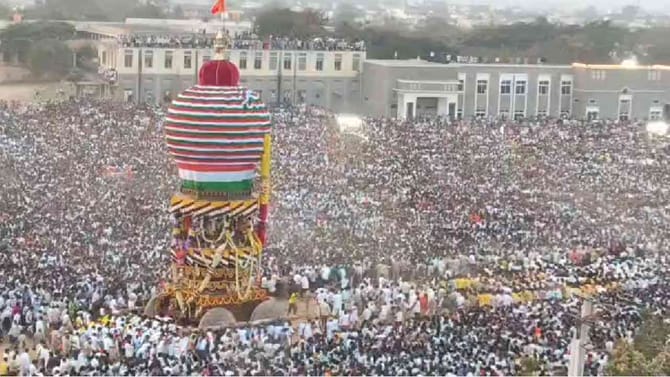 ಕೊಪ್ಪಳ ಅಜ್ಜನ ಜಾತ್ರೆ ದ್ರೋಣ್ ಕ್ಯಾಮೆರಾದಲ್ಲಿ ಕಂಡಿದ್ದು ಹೀಗೆ