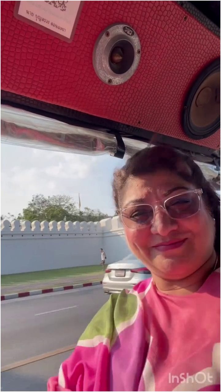 ಬ್ಯಾಂಕಾಕ್​​ನಲ್ಲಿ ಮಾಲಾಶ್ರೀ ಟುಕು ಟುಕು ರೈಡ್