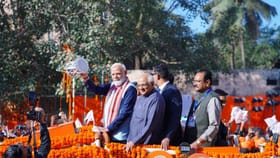 ಸೋಮನಾಥದಲ್ಲಿ ಪ್ರಧಾನಿ ನರೇಂದ್ರ ಮೋದಿ ಶೌರ್ಯ ಯಾತ್ರೆ