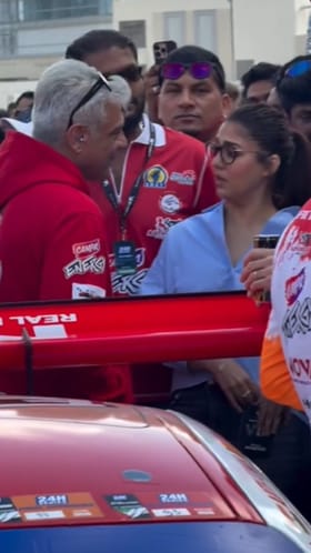 ರೇಸ್​ ಟ್ರ್ಯಾಕ್​​ನಲ್ಲಿ ನಯನತಾರಾ, ಅಜಿತ್ ಜೊತೆ ಭೇಟಿ: ವಿಡಿಯೋ