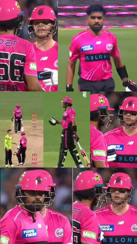 ಮೈದಾನದಲ್ಲಿ ಬಾಬರ್ ಮಾನ ಕಳೆದ ಸ್ಟೀವ್ ಸ್ಮಿತ್