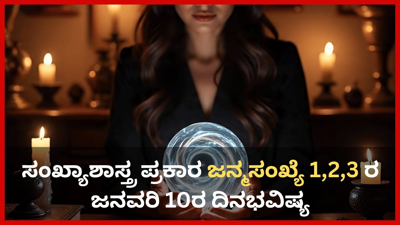 Numerology Prediction: ಸಂಖ್ಯಾಶಾಸ್ತ್ರ ಪ್ರಕಾರ ಜನ್ಮಸಂಖ್ಯೆ 1, 2, 3ರ ಜನವರಿ 10ರ ದಿನಭವಿಷ್ಯ