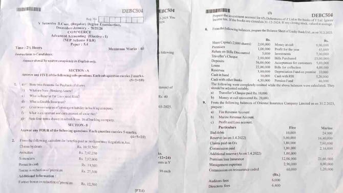 ಬೆಂಗಳೂರು ವಿವಿ ಪರೀಕ್ಷೆ ಪ್ರಶ್ನೆಪತ್ರಿಕೆ ಲೀಕ್:ಆದ್ರೂ ನಡೆಯಿತು ಪರೀಕ್ಷೆ