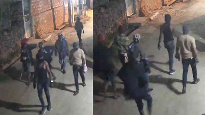 ಮುಖಕ್ಕೆ ಮಾಸ್ಕ್, ಕೈಯಲ್ಲಿ ಕೋಲು: ದರೋಡೆಗೆ ಕಳ್ಳರ ಸಂಚು ನೋಡಿ