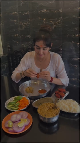 ಭಾನುವಾರ ಭರ್ಜರಿ ಬಾಡೂಟ ಮಾಡಿದ ರಾಗಿಣಿ