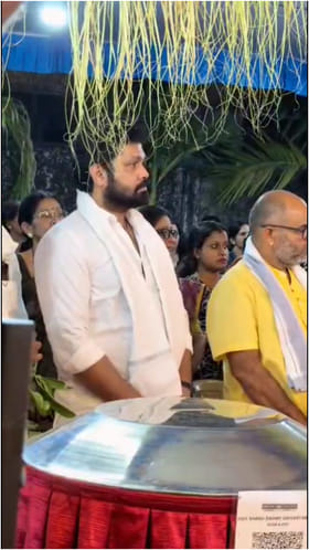 ನೇಮೋತ್ಸವದಲ್ಲಿ ಭಕ್ತಿಯಿಂದ ಪಾಲ್ಗೊಂಡ ನಟ ರಕ್ಷಿತ್ ಶೆಟ್ಟಿ