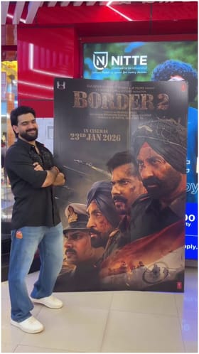 ಏನೇ ಆದ್ರೂ ‘ಬಾರ್ಡರ್ 2’ ನೋಡ್ತೀನಿ ಎಂದು ಹಠ ಹಿಡಿದ ರೂಪೇಶ್ ಶೆಟ್ಟಿ