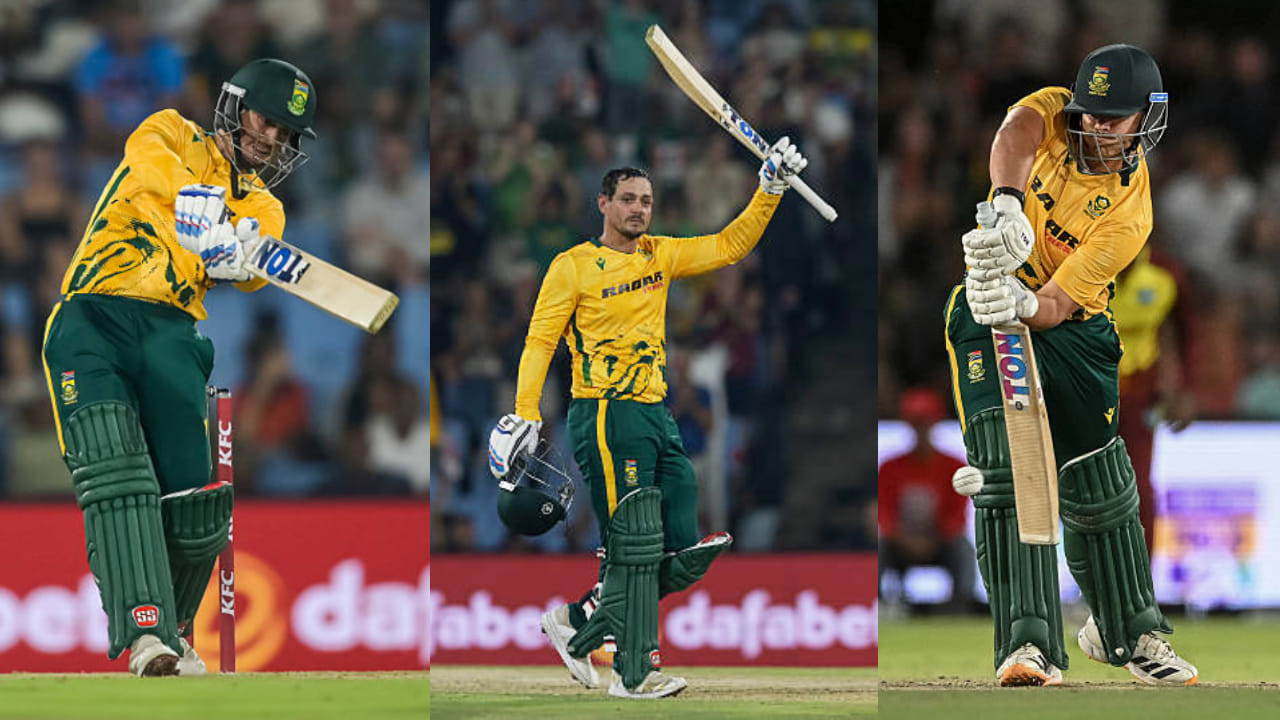 ಟಿ20 ಕ್ರಿಕೆಟ್ನಲ್ಲಿ ಹೊಸ ವಿಶ್ವ ದಾಖಲೆ ನಿರ್ಮಾಣವಾಗಿದೆ. ಈ ವಿಶ್ವ ದಾಖಲೆ ನಿರ್ಮಿಸಿರುವುದು ಸೌತ್ ಆಫ್ರಿಕಾ ತಂಡ. ಅದು ಸಹ ಬರೋಬ್ಬರಿ 222 ರನ್ಗಳನ್ನು ಚೇಸ್ ಮಾಡುವ ಮೂಲಕ. ಈ ಚೇಸಿಂಗ್ನೊಂದಿಗೆ ಆಫ್ರಿಕಾ ಪಡೆ ಟಿ20 ಕ್ರಿಕೆಟ್ನಲ್ಲಿ ಹೊಸ ಇತಿಹಾಸ ನಿರ್ಮಿಸಿದ್ದಾರೆ.