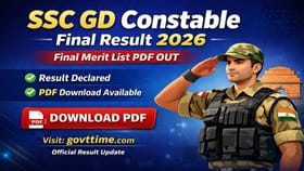 SSC ಕಾನ್ಸ್‌ಟೇಬಲ್ GD ಅಂತಿಮ ಫಲಿತಾಂಶ ಪ್ರಕಟ