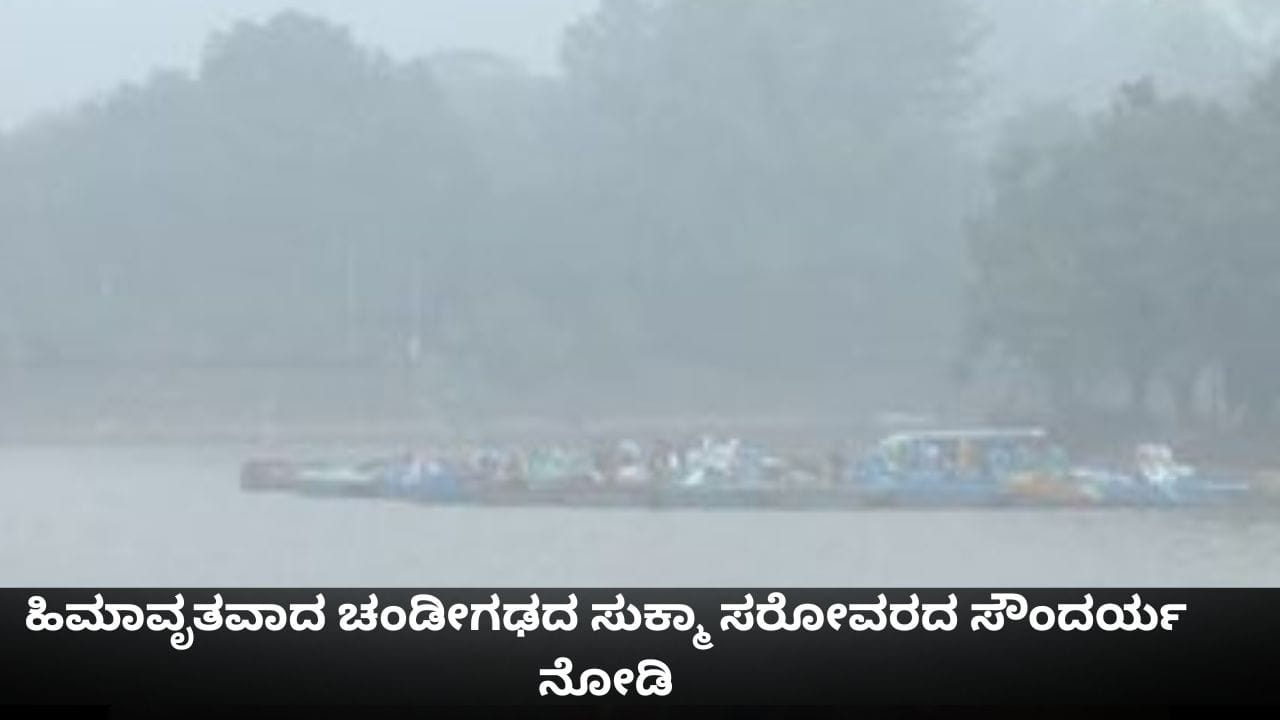 ಹಿಮಾವೃತವಾದ ಚಂಡೀಗಢದ ಸುಕ್ಮಾ ಸರೋವರದ ಸೌಂದರ್ಯ ನೋಡಿ ಹಿಮಾವೃತವಾದ ಚಂಡೀಗಢದ ಸುಕ್ಮಾ ಸರೋವರದ ಸೌಂದರ್ಯ ನೋಡಿ