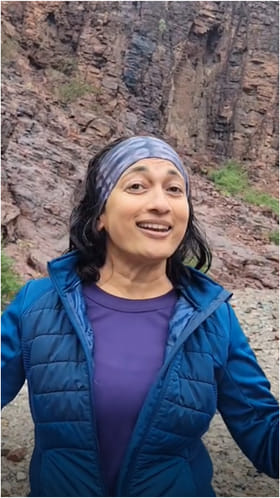 ವರ್ಷದ ಮೊದಲ ದಿನವೇ ಮಳೆ; ಸುಮನ್ ನಗರ್​​ಕರ್ ಖುಷಿ ನೋಡಿ