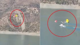 ನದಿಗೆ ಬಿದ್ದ ಪ್ಯಾರಾಗ್ಲೈಡರ್​ಗಳು, ಹೇಗೋ ಅಪಾಯದಿಂದ ಪಾರು