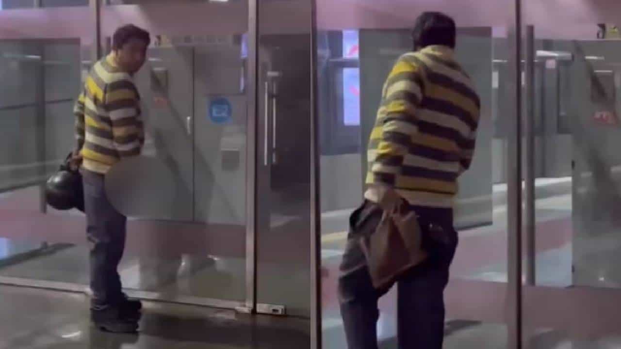 Viral Video: ಛೀ.. ಥೂ.. ದೆಹಲಿ ಮೆಟ್ರೋ ಪ್ಲಾಟ್ಫಾರ್ಮ್ನಲ್ಲಿ ಮೂತ್ರ ವಿಸರ್ಜಿಸಿ ಸಿಕ್ಕಿಬಿದ್ದ ವ್ಯಕ್ತಿ Viral Video: ಛೀ.. ಥೂ.. ದೆಹಲಿ ಮೆಟ್ರೋ ಪ್ಲಾಟ್ಫಾರ್ಮ್ನಲ್ಲಿ ಮೂತ್ರ ವಿಸರ್ಜಿಸಿ ಸಿಕ್ಕಿಬಿದ್ದ ವ್ಯಕ್ತಿ