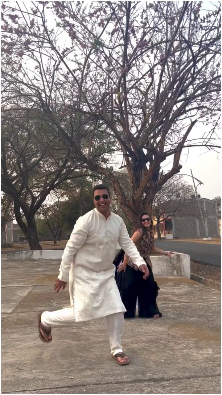 ಪತಿಗೂ ಡ್ಯಾನ್ಸ್ ಕಲಿಸಿದ ವೈಷ್ಣವಿ ಗೌಡ