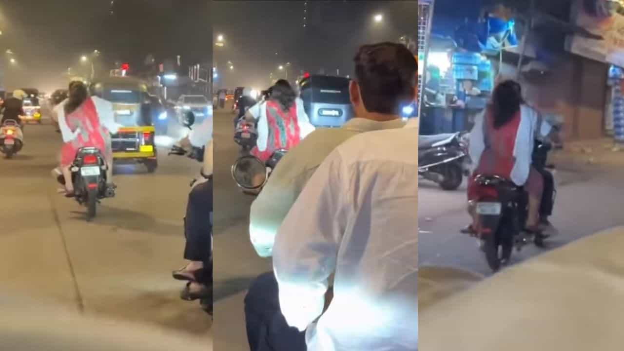 Video: ಬೈಕ್ ಓಡಿಸುತ್ತಿರುವಾಗಲೇ ಪತ್ನಿ ಕೈಯಲ್ಲಿ ಒದೆ ತಿಂದ ಪತಿ, ವೈರಲ್ ಆಯ್ತು ದೃಶ್ಯ Video: ಬೈಕ್ ಓಡಿಸುತ್ತಿರುವಾಗಲೇ ಪತ್ನಿ ಕೈಯಲ್ಲಿ ಒದೆ ತಿಂದ ಪತಿ, ವೈರಲ್ ಆಯ್ತು ದೃಶ್ಯ