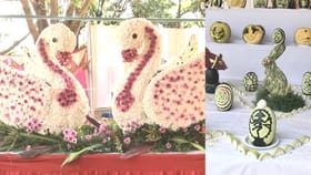 ಗಣರಾಜ್ಯೋತ್ಸವ ಅಂಗವಾಗಿ ಲುಂಬಿಣಿ ಉದ್ಯಾನವನದಲ್ಲಿ ಫಲಪುಷ್ಪ ಪ್ರದರ್ಶನ