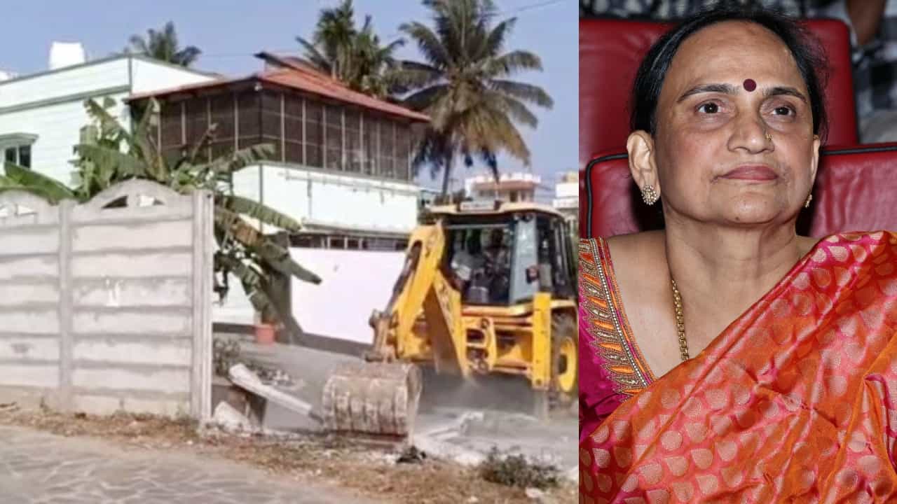 ಕಾಂಪೌಂಡ್ ತೆರವು ವಿಚಾರ: ಹಾಸನ ಪೊಲೀಸ್ ಠಾಣೆಗೆ ಯಶ್ ತಾಯಿ ಭೇಟಿ