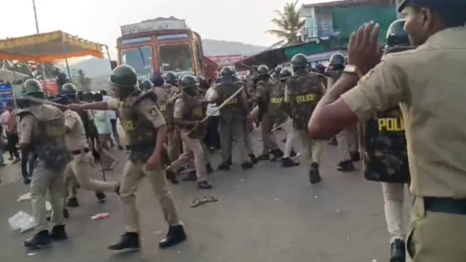 ಕಾಡಾನೆಗೆ ಮತ್ತೊಂದು ಬಲಿ ಬೆನ್ನಲ್ಲೇ ರಣರಂಗವಾದ ಚಿಕ್ಕಮಗಳೂರು: ಕಲ್ಲು ತೂರಾಟ