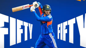 ಅರ್ಧಶತಕ ಬಾರಿಸಿ ಕೊನೆಗೂ ಲಯ ಕಂಡುಕೊಂಡ ಅಭಿಷೇಕ್ ಶರ್ಮಾ