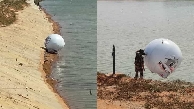 ಅಂತಾರಾಷ್ಟ್ರೀಯ ವಿಮಾನ ನಿಲ್ದಾಣಕ್ಕೆ ಹಾರಿ ಬಂತು ಬೃಹದಾಕಾರದ ಬಲೂನ್!