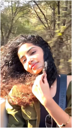 ಪ್ರಕೃತಿ ನಡುವೆ ಖುಷಿಯಿಂದ ಕಾಲ ಕಳೆದ ಅನುಪಮಾ