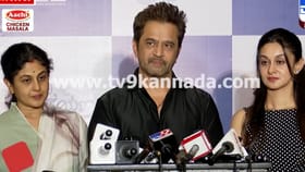 ಪುತ್ರಿಯ ಸಿನಿಮಾ ನೋಡಿ ಖುಷಿ ಪಟ್ಟ ಅರ್ಜುನ್ ಸರ್ಜಾ ದಂಪತಿ: ವಿಡಿಯೋ