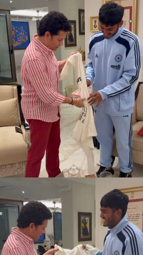 ಆಯುಷ್ ಮ್ಹಾತ್ರೆಗೆ ವಿಶೇಷ ಗಿಫ್ಟ್ ನೀಡಿದ ಸಚಿನ್ ತೆಂಡೂಲ್ಕರ್