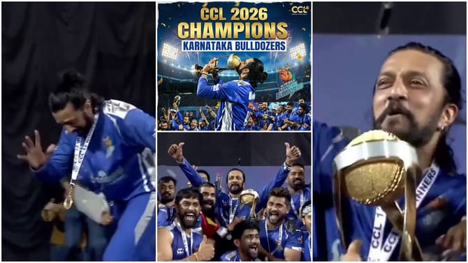 ಸಿಸಿಎಲ್​ ಗೆಲುವನ್ನು ತಮ್ಮದೇ ಸ್ಟೈಲ್​​​ನಲ್ಲಿ ಸೆಲೆಬ್ರೇಟ್ ಮಾಡಿದ ಸುದೀಪ್