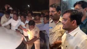 ಲೋಕಾಯುಕ್ತ ಬಲೆಗೆ ಬಿದ್ದ ಶಾಸಕ ಚಂದ್ರು ಲಮಾಣಿ: ಬೆಂಬಲಿಗರ ಹೈಡ್ರಾಮಾ