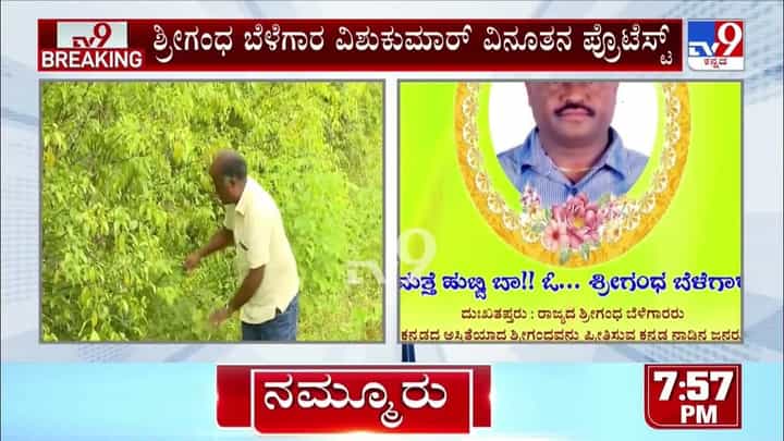 ಪರಿಹಾರ ಕೊಡದಿದ್ದಕ್ಕೆ ಸೇಡಿಗಾಗಿ ವಿಧಾನಸೌಧ ಬಳಿ ಗಂಧದ ಮರ ಕಡಿದು ರೈತ ಆಕ್ರೋಶ ಪರಿಹಾರ ಕೊಡದಿದ್ದಕ್ಕೆ ಸೇಡಿಗಾಗಿ ವಿಧಾನಸೌಧ ಬಳಿ ಗಂಧದ ಮರ ಕಡಿದು ರೈತ ಆಕ್ರೋಶ