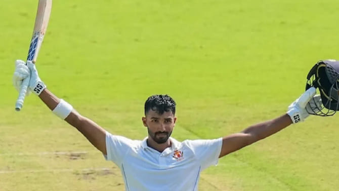 ದೇವದತ್ ಪಡಿಕ್ಕಲ್ ಶತಕ; ಬಲಿಷ್ಠ ಸ್ಥಿತಿಯಲ್ಲಿ ಕರ್ನಾಟಕ